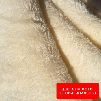 Ткань Трикотаж Вельсофт белый